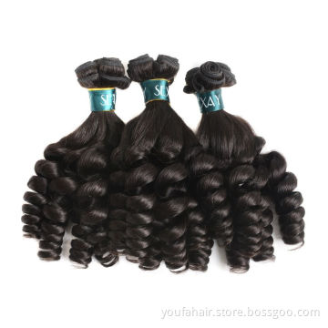 Unprocessed Original Super Double Drawn Human Hair Magic Curl Pixie Curl Funmi Wave Cambodian Indian Xuchang Factory Wholesale